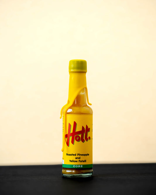 Roasted Pineapple and Yellow Fatalli Hott Sauce